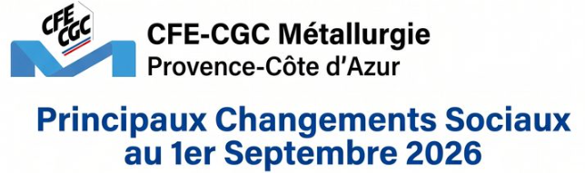 Droit social : changements au 1er septembre 2026